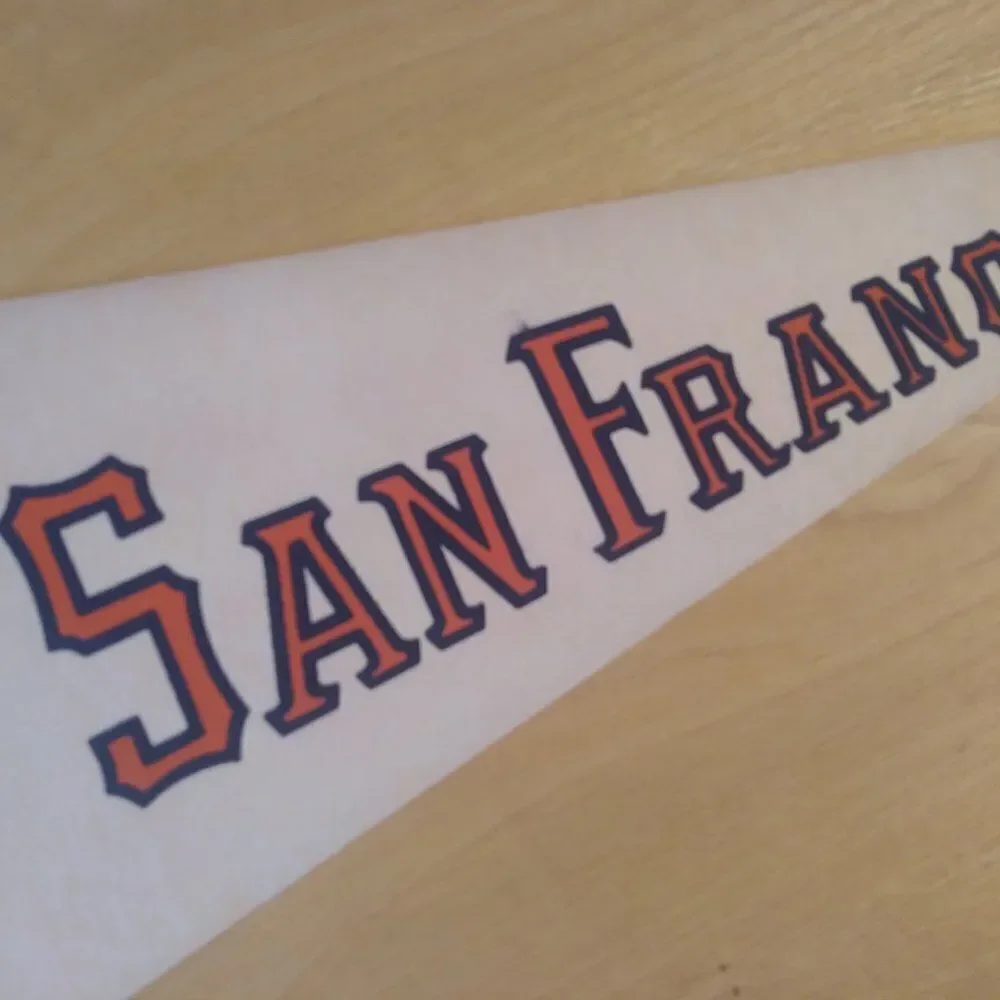 Vintage 60s San Francisco Giants MLB Pennant Flag
